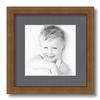 ArtToFrames 8x8 inch D8449 Picture Frame with 2 Inch Single Mountain Grey Mat, SingleMat-D8449-8x8-750 view 1