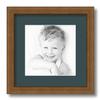 ArtToFrames 8x8 inch D8449 Picture Frame with 2 Inch Single Evergreen Mat, SingleMat-D8449-8x8-843 view 1