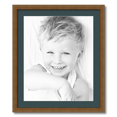 ArtToFrames 18x22 inch D8449 Picture Frame with 2 Inch Single Evergreen Mat, SingleMat-D8449-18x22-843