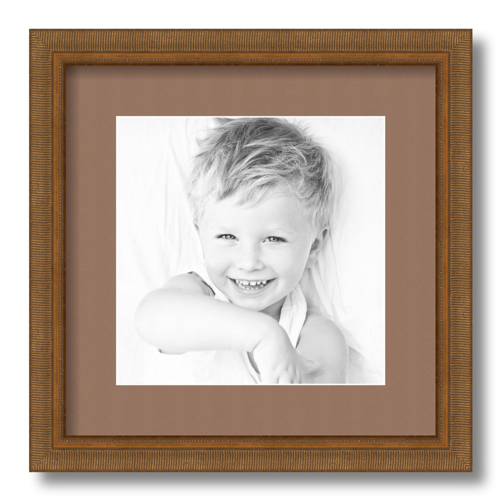 ArtToFrames 9x9 inch D8449 Picture Frame with 2 Inch Single Sandpiper Mat, SingleMat-D8449-9x9-767