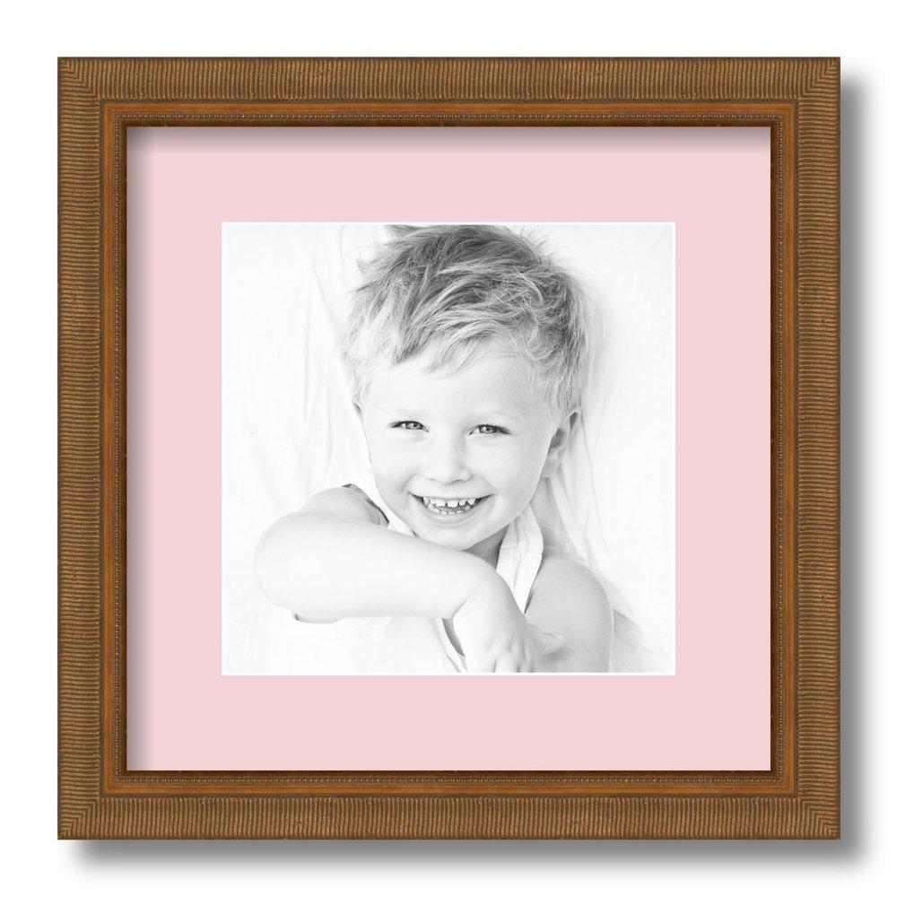 ArtToFrames 8x8 inch D8449 Picture Frame with 2 Inch Single Hollyhock Mat, SingleMat-D8449-8x8-1102