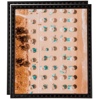 ArtToFrames 18x24 Inch Brown Picture Frame, 2 - Pack, This 0.75 inch Custom Wood Poster Frame is Dark Brown, Comes with Economy Acrylic (Frame_Pack_2_D9331-18x24)