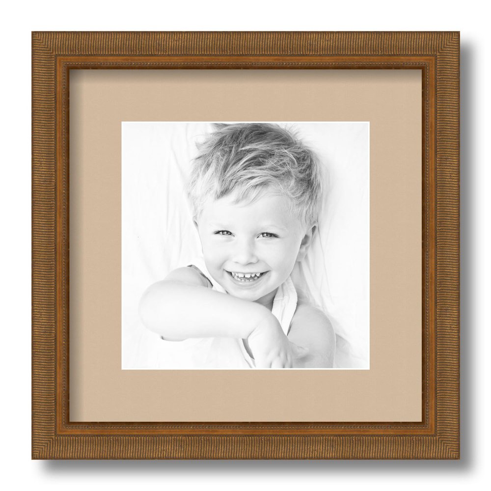ArtToFrames 8x8 inch D8449 Picture Frame with 2 Inch Single Scotch Mist Mat, SingleMat-D8449-8x8-782