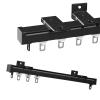 Aluminum Alloy Ceiling Track for Curtains, Room Divider Curtain Rod, Ceiling Wall Mount Curtain Sliding Track System Set, Mount to Ceiling Or Wall, can Be Used in Windows, Bedrooms (Color : B (Track view 1