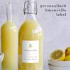 Homemade Limoncello Labels - Set of 15 Personalized Gift Stickers - Water & Oil Resistant view 2