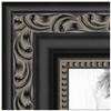 ArtToFrames 5x7 Inch Black Picture Frame, 4 - Pack, This 1.25 inch Custom Wood Poster Frame is Antique Black, Comes with Regular Glass (Frame_Pack_4_5106-5x7) view 4