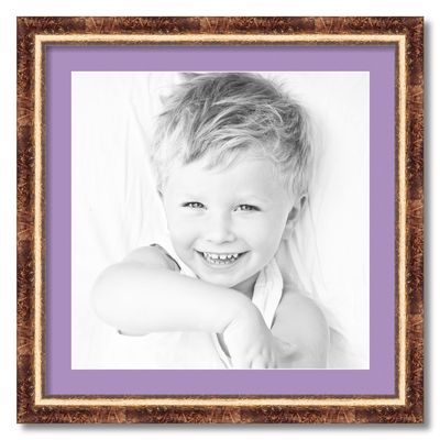 ArtToFrames 20x20 inch Monticello Picture Frame with 2 Inch Single Lavender Mist Mat, SingleMat-831046-20x20-805