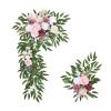 MOTUZP 2pcs Artificial Flower Swags, Wedding Arch Fl for Wedding Decorations Eucalyptus Leaves Large Rose&Orchid Floral Swags view 1