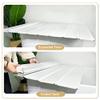 Bathtub Tray White Multifunction Bathtub Insulation Cover Bath Shelf, PVC Folding Insulation Cover Shutter Bath Lid, Dustproof Bathtub Tray for Bathtubs of Various Sizes Multifunctional view 4