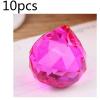 Chandelier Crystal Prisms Pendants 10pcs 30mm Faceted Crystal Ball Pendant Prisms Chandelier Party Hanging Lamp Parts Chandelier Crystal Prisms Pendants (Color : Rose Red) view 2