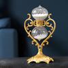 VINGAA Sand Timer, Glass Hourglass Timer, 30 Minute Hourglass Timer, Zinc Alloy Rotatable Hourglass Timer, Table Hourglass Decor, Hourglass, for Home, Bedroom, Study, Office view 2