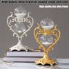 VINGAA Sand Timer, Glass Hourglass Timer, 30 Minute Hourglass Timer, Zinc Alloy Rotatable Hourglass Timer, Table Hourglass Decor, Hourglass, for Home, Bedroom, Study, Office view 4