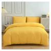 QuKan Bed, Duvet Cover Set Green Reversible Bedding Set with Duvet Cover Sheet Pillowcase 4 Piece Home Textile Products view 2