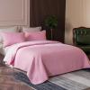 Whale Flotilla California King Quilt Bedding Set, Soft Pink Oversized Bedspreads Quilts Cal King Size for All Seasons, 3 Pieces Lightweight Geometric Star Pattern Coverlet view 2