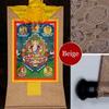 Six Armed Avalokitesvara,6 Healing Buddhas, Tibetan Thangka Painting Art,Buddha Tapestry with Scroll (Color : Blu, Size : Medium(62cm*47cm) (Color : Beige, Size : Large(85cm*63cm)) view 3