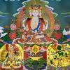 Six Armed Avalokitesvara,6 Healing Buddhas, Tibetan Thangka Painting Art,Buddha Tapestry with Scroll (Color : Blu, Size : Medium(62cm*47cm) (Color : Beige, Size : Large(85cm*63cm)) view 4