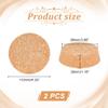 AHANDMAKER Large Tapered Cork Plugs 2 pcs Wooden Wine Bottle Stoppers for Mason Jars, Glass Bottles and Pottery, 4.3"x1.1",bottom diameter 3.8" view 2