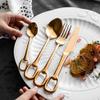 Rose Gold Silverware Set for 6, 24 Piece Stainless Steel Flatware Utensils Cutlery Set Food Grade Stainless Steel Including Steak Knife Fork and Spoon view 2