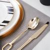 Rose Gold Silverware Set for 6, 24 Piece Stainless Steel Flatware Utensils Cutlery Set Food Grade Stainless Steel Including Steak Knife Fork and Spoon view 3
