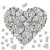 AWCCXMYM 300PCS Fake Rose Petals for Romantic Night Romantic Festive Atmosphere Creation for Marriage Proposa Wedding Valentine's Day Decoration Party Activities (Silver) view 1