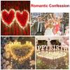 AWCCXMYM 300PCS Fake Rose Petals for Romantic Night Romantic Festive Atmosphere Creation for Marriage Proposa Wedding Valentine's Day Decoration Party Activities (Silver) view 3