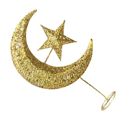 PRETYZOOM 1pc Glittering Star and Topper Iron Christmas Decoration for Home Bar Mall Creative Holiday Treetop Glitter Finish and Unique Design