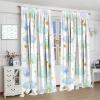 Abstract Bohemian Girls Rainbow Decor Curtains,Nursery Boho Colourful Rainbow Cute Moon Clouds Printed Window Drapes,Thermal Insulated Noise Reduction Set 2 Panels,42x45 Inches view 4