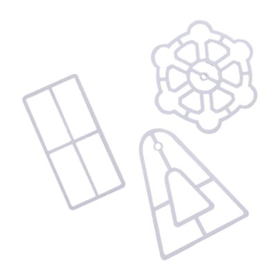 BRIGHTFUFU Biscuit Mold Ferris Wheel Design Embossing Sugarcraft Cookie Cutters Non-stick Baking Mold for Home Professional Use
