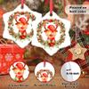 Austria Vienna City Skyline Personalized Christmas Ornament 2023 Austria Watercolor Silhouette Christmas Tree Ornaments Country City Souvenir Ornament Holiday Christmas Keepsake New Year Gifts view 2