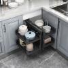 Blind Corner Cabinet Pull Out Organizer, Corner Kitchen Cabinet Pull Out Storage Rack Shelf 4 Aluminium Basket Corner Optimizer Pull Out Completely, Left Or Right Handed Open view 1