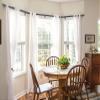 Bay Window Curtain Rods, HOTOZON 7/8 Inch Heavy Duty Curtain Rods for Bay Windows 48-84 Inch(Center Rod), 32-58 Inch Side Rods for Windows, Black, Decorative Drapery Rod with End Cap Finials view 3