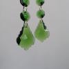 Chandelier Crystal Prisms Pendants 2Pcs Green 38mm Maple Leaf Shaped Drops Crystal Pendants Octagon Lighting Chandelier Chandelier Crystal Prisms Pendants view 3