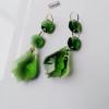 Chandelier Crystal Prisms Pendants 2Pcs Green 38mm Maple Leaf Shaped Drops Crystal Pendants Octagon Lighting Chandelier Chandelier Crystal Prisms Pendants view 4