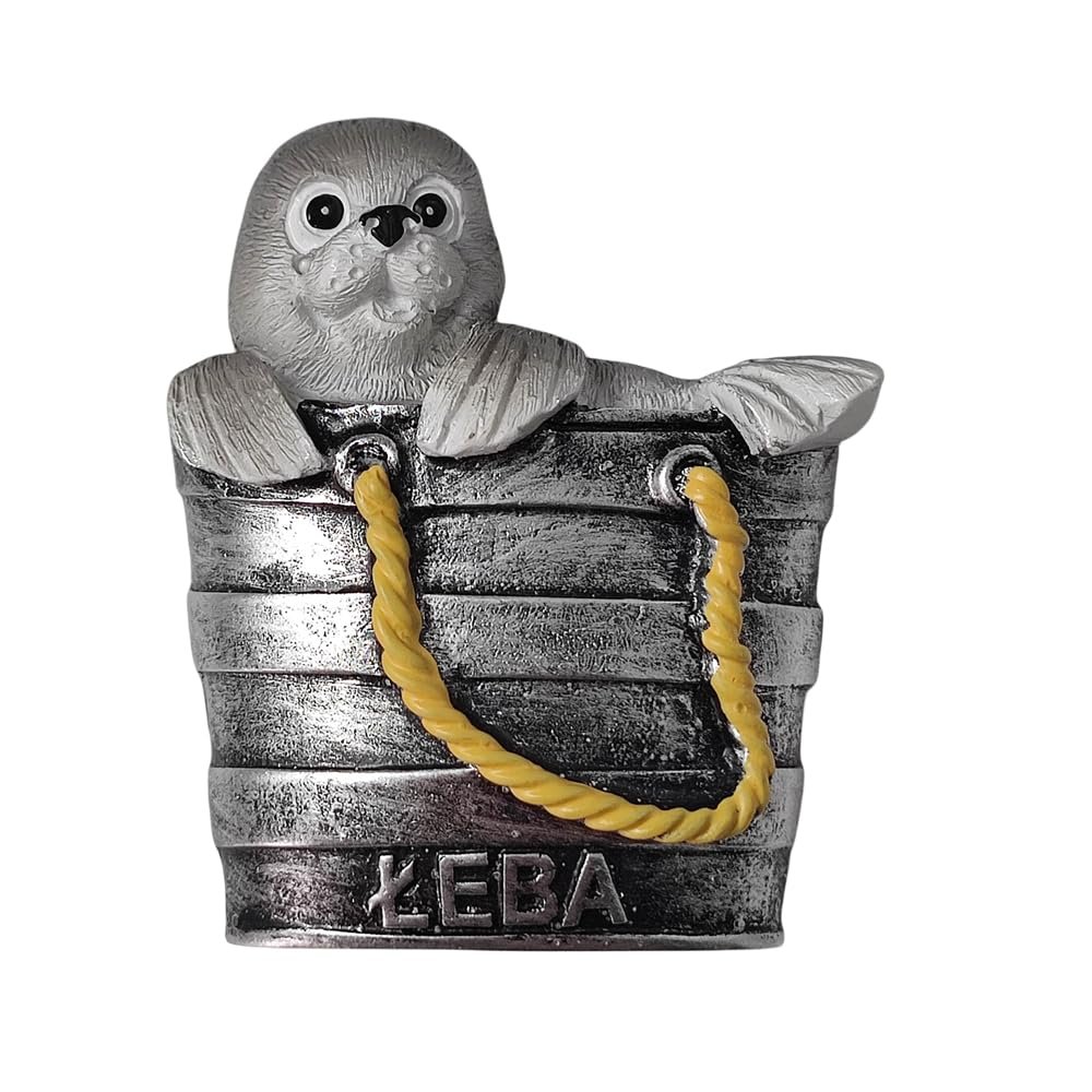 3D Seal Style Leba Poland Fridge Magnet Travel Souvenir Refrigerator Decoration Resin Hand Painted Craft Collection