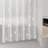 Heavyoff Clear Shower Curtain Liner, PEVA Plastic Shower Curtain Lightweight Waterproof Shower Liner with 12 Hooks for Shower Stall, Bathtubs Style 11, 79" W x 94" H view 2