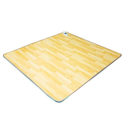 MOFGOE Electric Heated Floor Mats - Large Heated Area Rug, Wood Grain Floor Heater, Heating Pad Under Desk, 60 Gear Adjustment /12 Hour Timing, for Office and Home,150x300cm