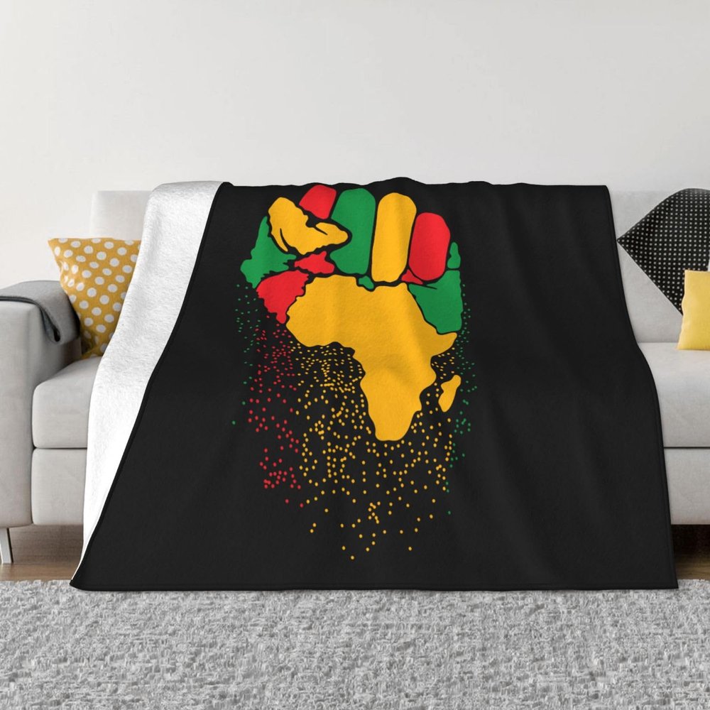 African American Independence Day Blanket Ultra Soft Throw for Bed Throw