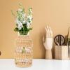 ABOOFAN Rattan Woven Flower Vase Decorative Vase for Flowers Rustic Rattan Wall Decor view 3
