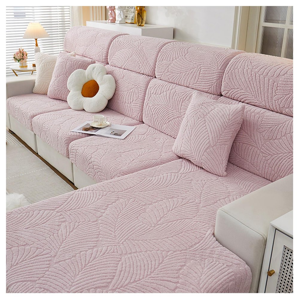 SPXMQSS L Shaped Couch Cover, Cover for Couch, Wear-Resistant High Stretch Couch Cushion Slipcovers, Anti-Slip Sofa Covers Sectional Couch Covers