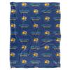 Fort Lewis College Blanket, 60"x80" Logo Pattern Silky Touch Super Soft Throw Blanket view 2