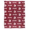 Alma College Blanket, 60"x80" Logo Pattern Silky Touch Super Soft Throw Blanket view 2
