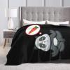 Cute Panda Meditating on Carrots Throw Blanket for Couch Bed Sofa Soft and Comfortable Blankets 40"x30" Anti-Pilling Flannel Blanket view 4