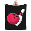 Bowling Throw Blanket for Couch Bed Sofa Soft and Comfortable Blankets 40"x30" Anti-Pilling Flannel Blanket view 1