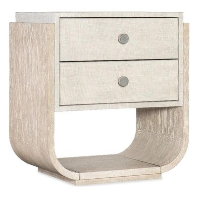 Hooker Furniture Modern Mood Two Drawer Wood Nightstand in Natural
