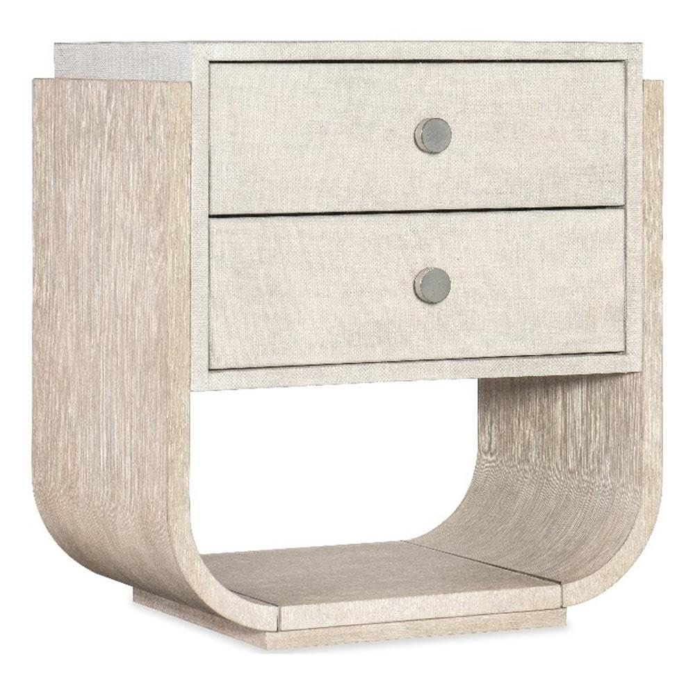 Hooker Furniture Modern Mood Two Drawer Wood Nightstand in Natural