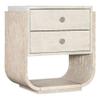 Hooker Furniture Modern Mood Two Drawer Wood Nightstand in Natural view 1