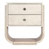 Hooker Furniture Modern Mood Two Drawer Wood Nightstand in Natural view 3