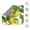 Dish Drying Mat for Kitchen Counter, Absorbent Microfiber Drainer Mats, Non-slip Kitchen Draining Mat for Coffee Machine Dish Rack Pad 18"x16" Lemon Branch Leaves Dish Drainer Pad view 2
