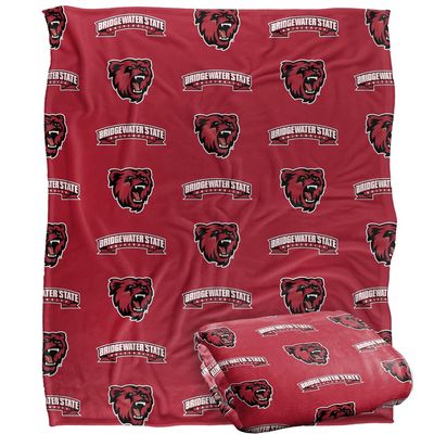 Bridgewater State University Blanket, 60"x80" Logo Pattern Silky Touch Super Soft Throw Blanket