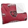 Bridgewater State University Blanket, 60"x80" Logo Pattern Silky Touch Super Soft Throw Blanket view 3
